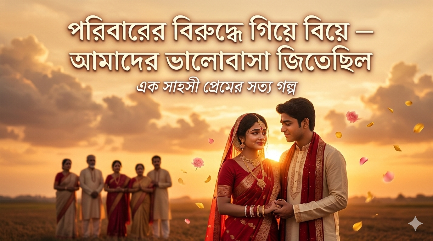 পরিবারের বিরুদ্ধে গিয়ে বিয়ে — আমাদের ভালোবাসা জিতেছিল