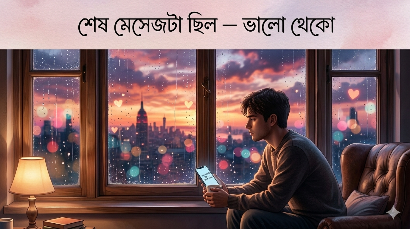 শেষ মেসেজটা ছিল — “ভালো থেকো”